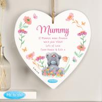Personalised Me to You Flowery Large Wooden Heart Decoration Extra Image 3 Preview